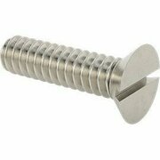 BSC PREFERRED 18-8 Stainless Steel Slotted Flat Head Screw 00-90 Thread Size 3/16 Long, 5PK 91781A420